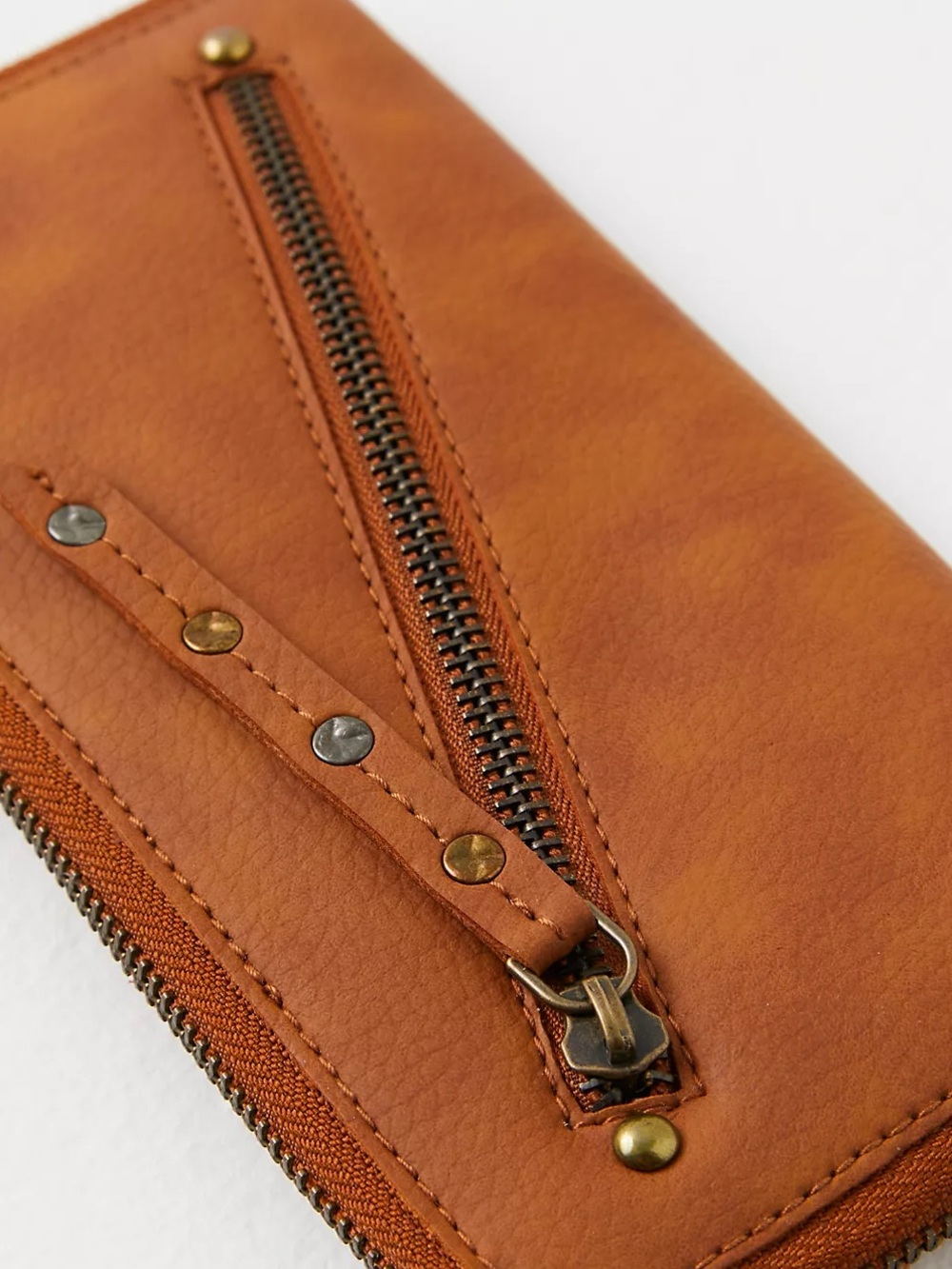 Free People Distressed Vegan Leather Wallet - Picture 10 of 12